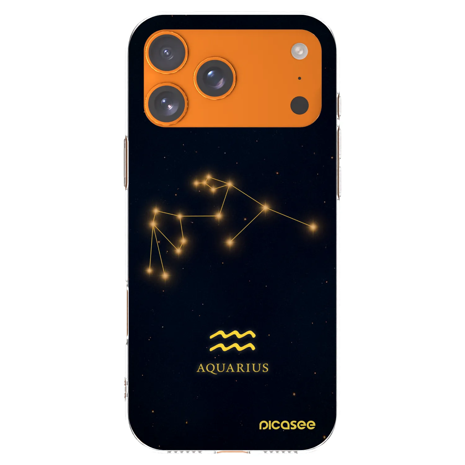 Picasee silikonska prozirna maskica za Apple iPhone 17 Pro Max - AQUARIUS