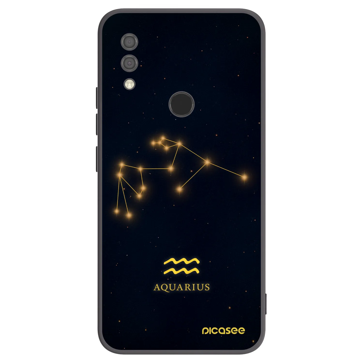 Picasee crna silikonska maskica za Xiaomi Redmi 7 - AQUARIUS