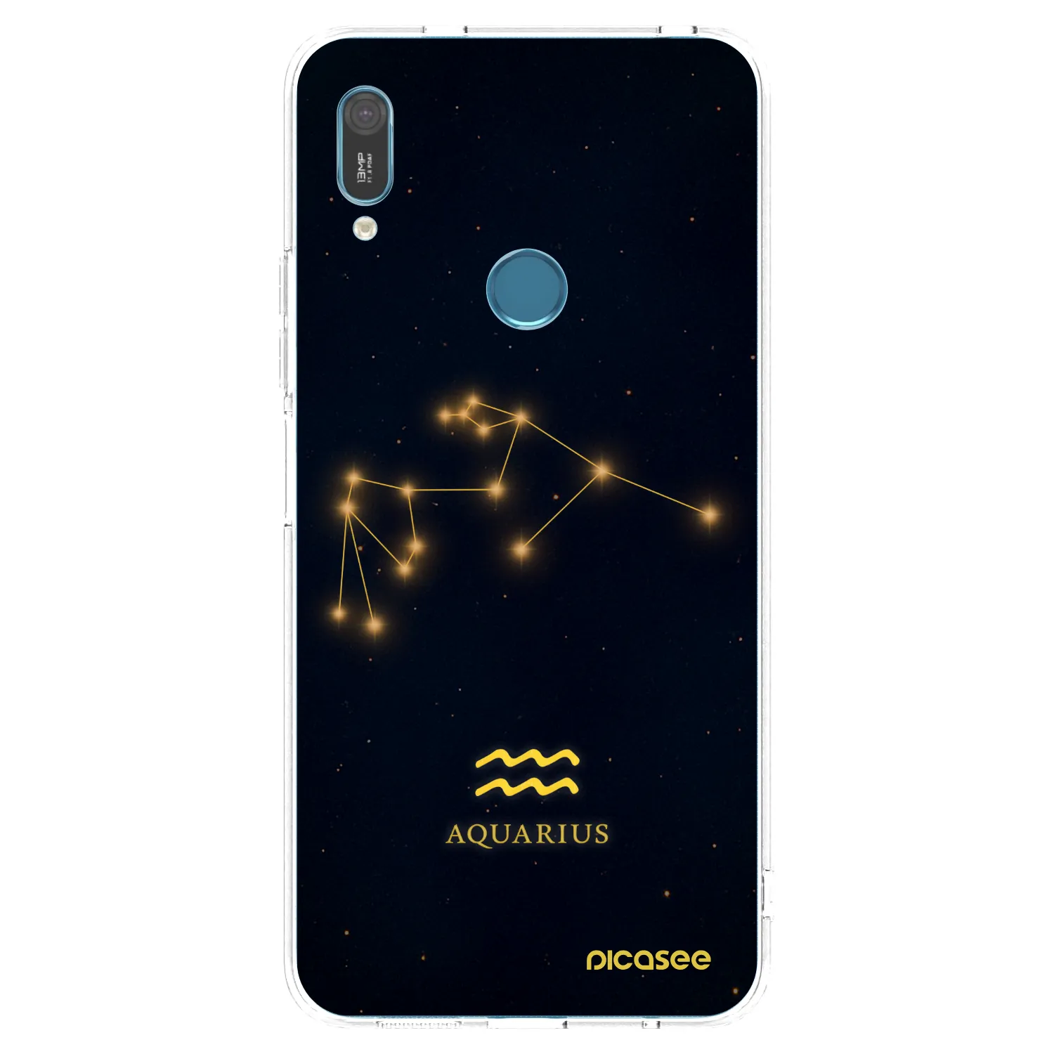 Picasee silikonska prozirna maskica za Huawei Y6 2019 - AQUARIUS