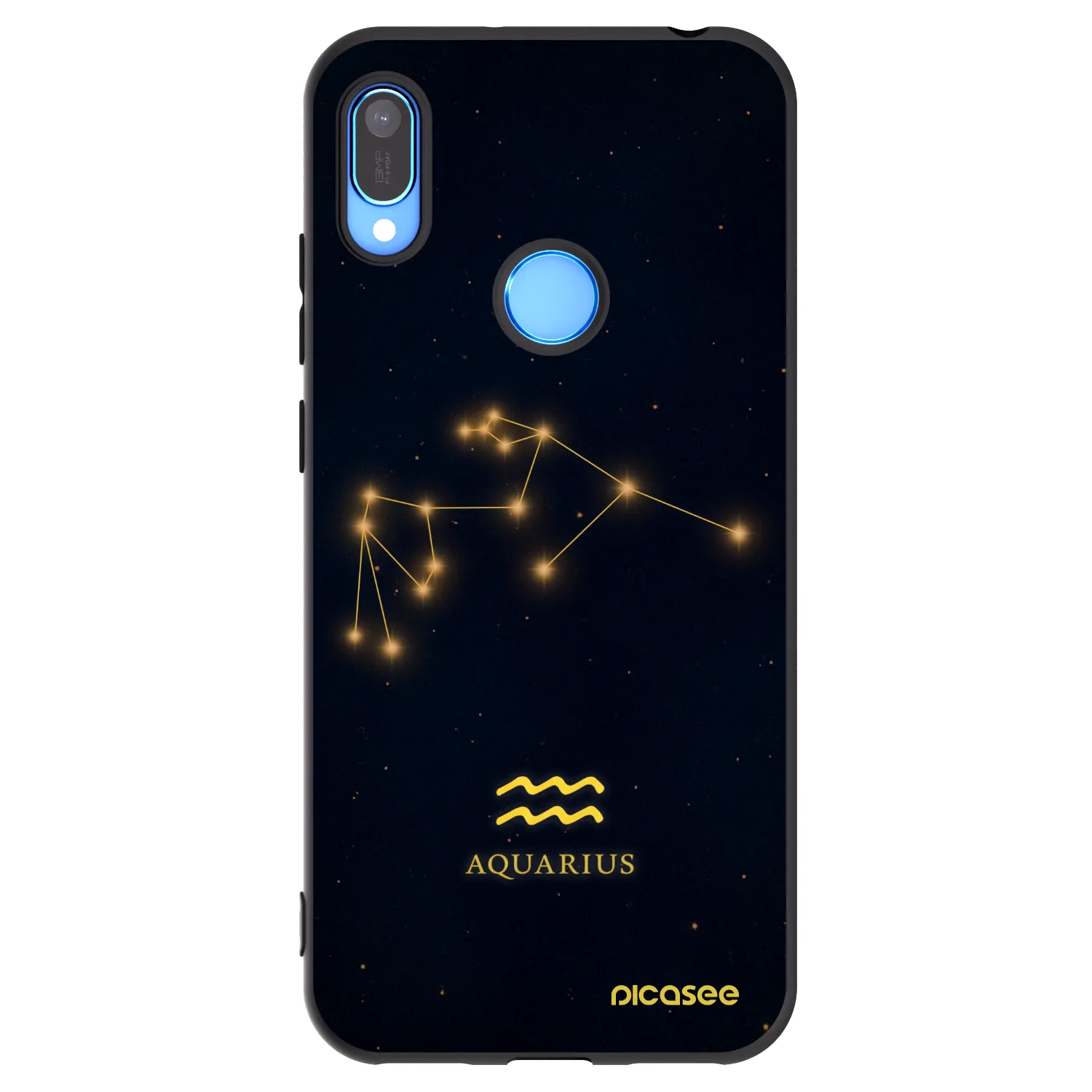 Picasee crna silikonska maskica za Huawei Y6 2019 - AQUARIUS