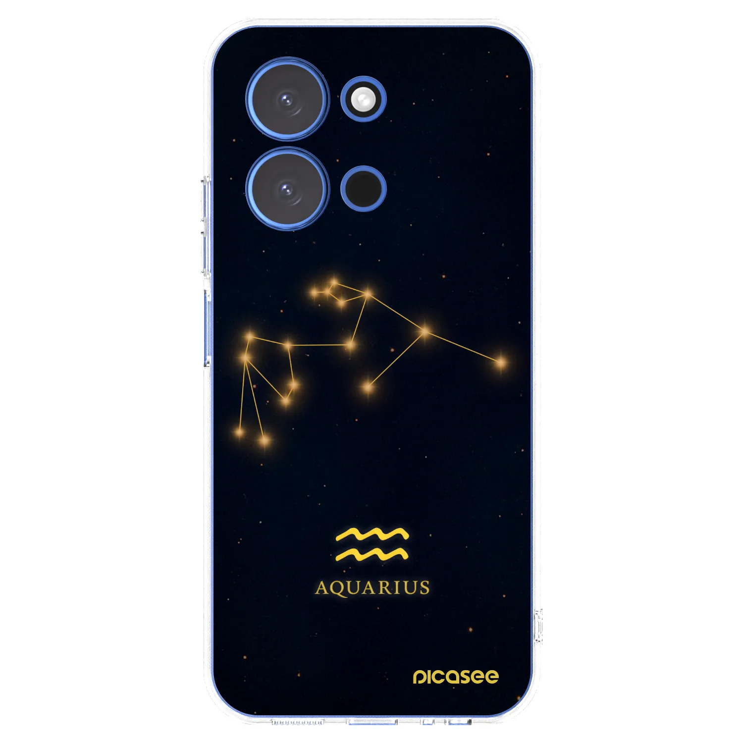 Picasee silikonska prozirna maskica za Xiaomi Redmi 15C 4G - AQUARIUS