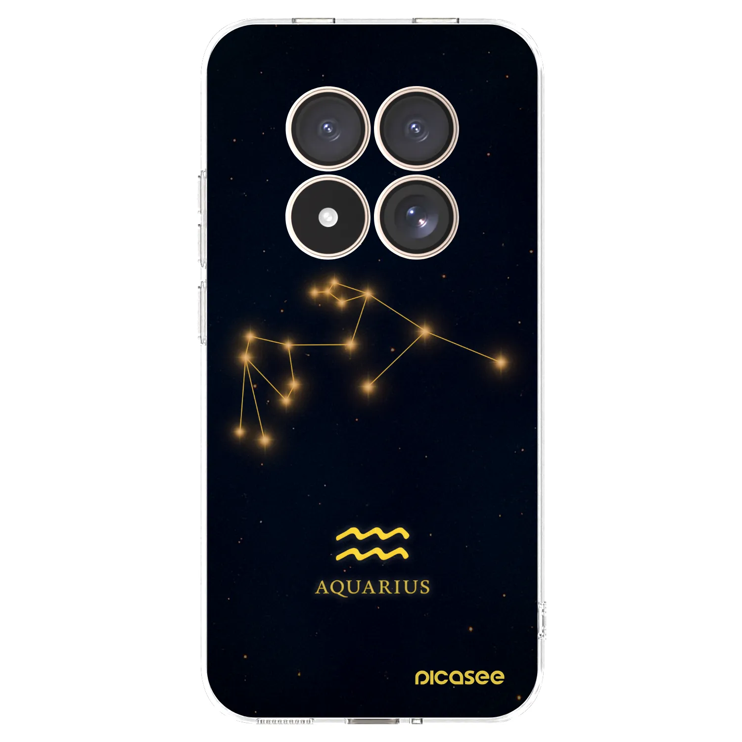 Picasee silikonska prozirna maskica za Xiaomi Redmi Note 15 Pro 4G - AQUARIUS