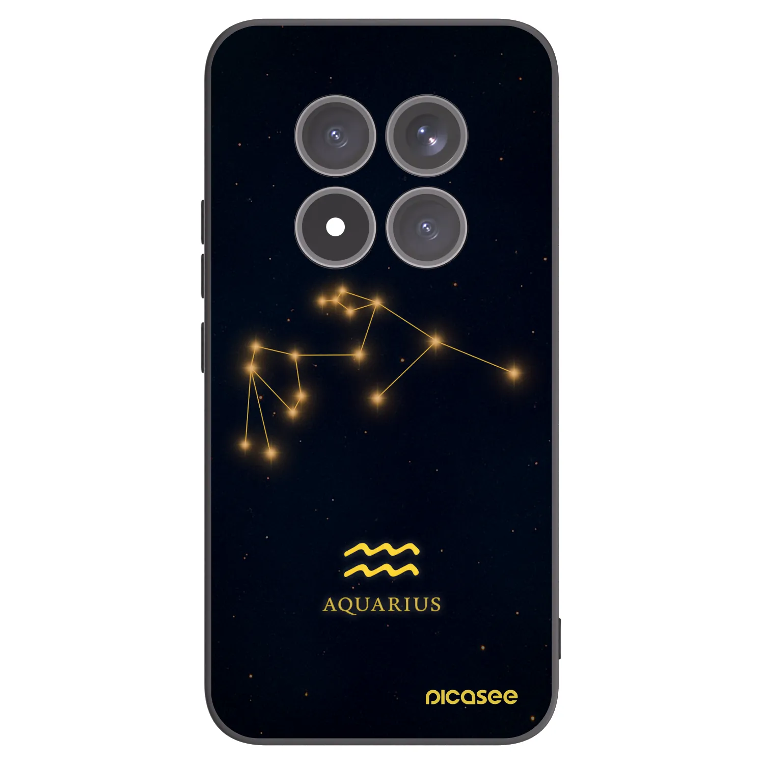 Picasee crna silikonska maskica za Xiaomi Redmi Note 15 Pro+ - AQUARIUS