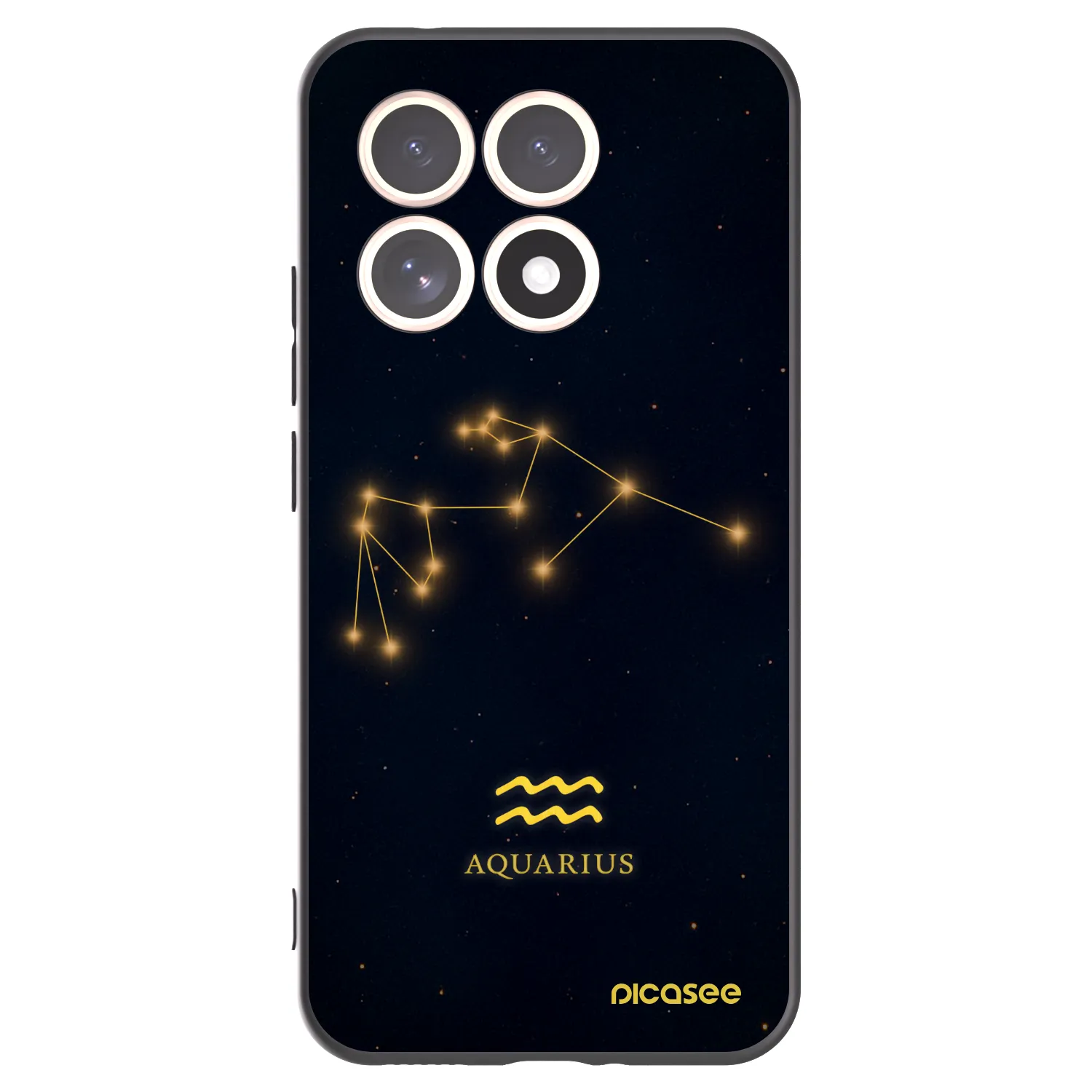 Picasee crna silikonska maskica za Xiaomi 15T - AQUARIUS
