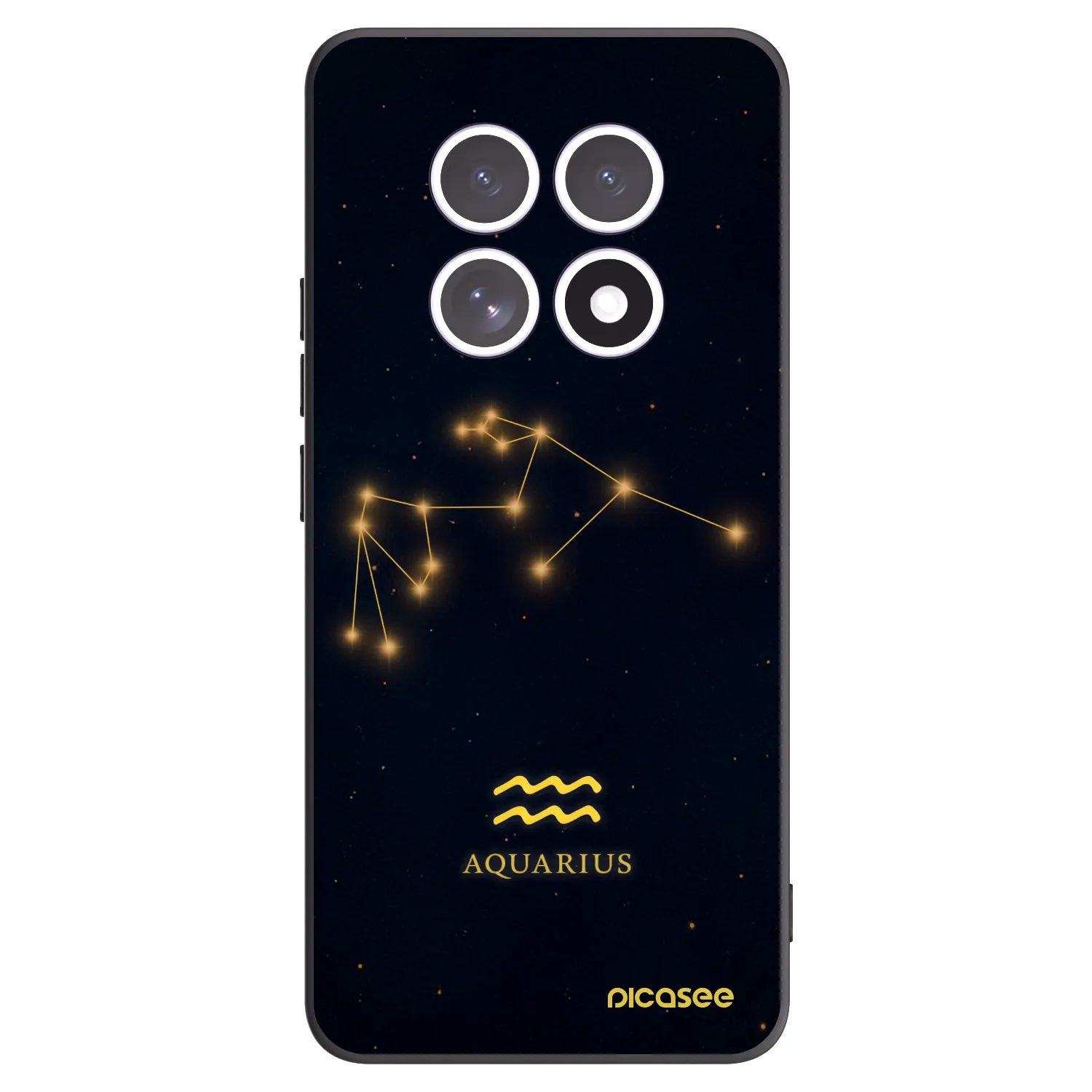 Picasee crna silikonska maskica za Xiaomi Redmi Note 15 - AQUARIUS