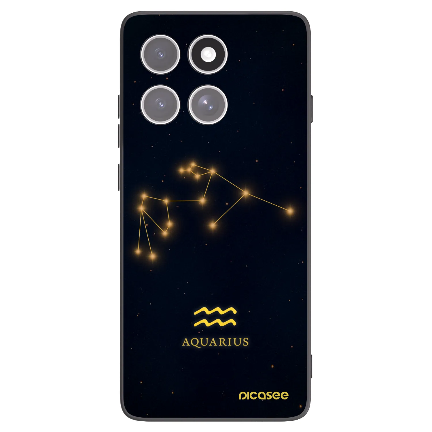 Picasee crna silikonska maskica za Motorola Edge 60 Fusion - AQUARIUS