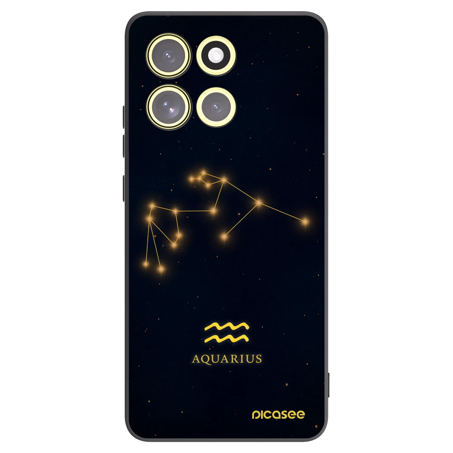 Picasee crna silikonska maskica za Motorola Moto G86 Power 5G - AQUARIUS