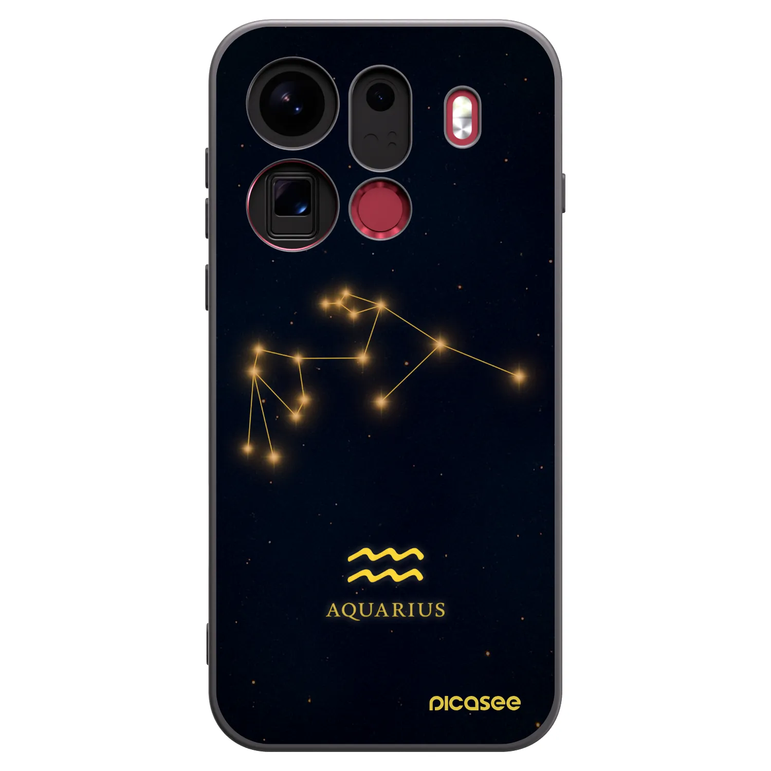 Picasee crna silikonska maskica za OPPO Find X9 Pro - AQUARIUS