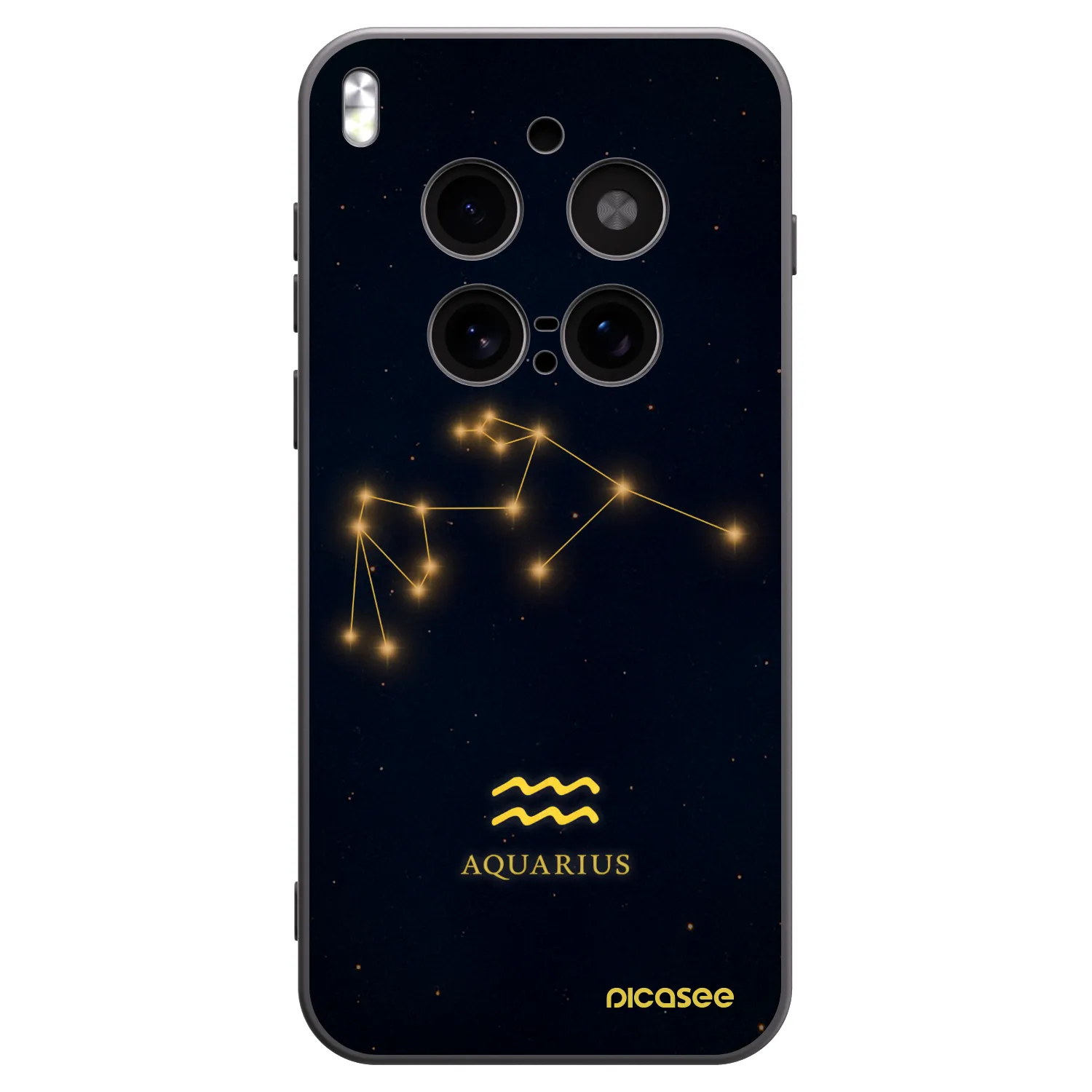 Picasee crna silikonska maskica za Vivo X300 Pro - AQUARIUS