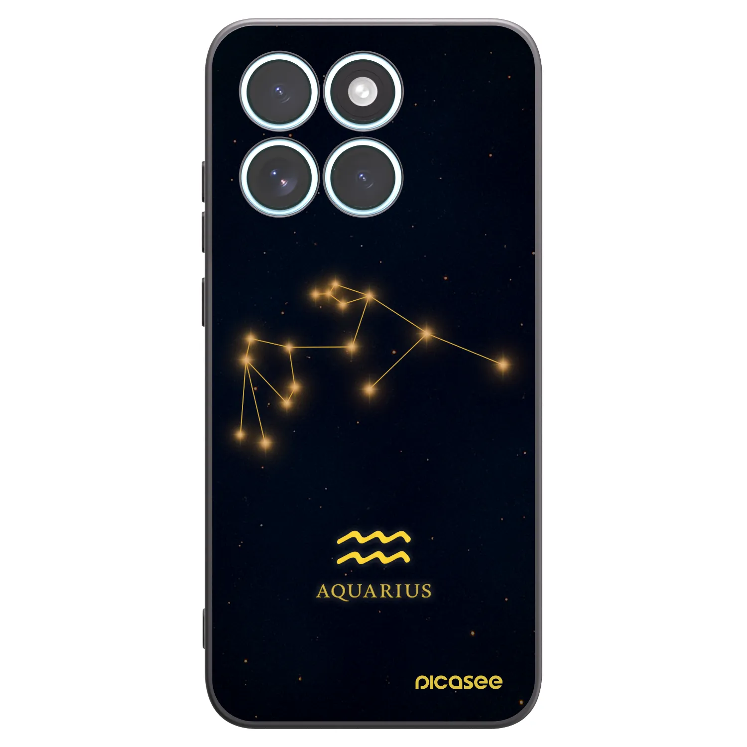 Picasee crna silikonska maskica za Motorola Edge 70 Fusion - AQUARIUS