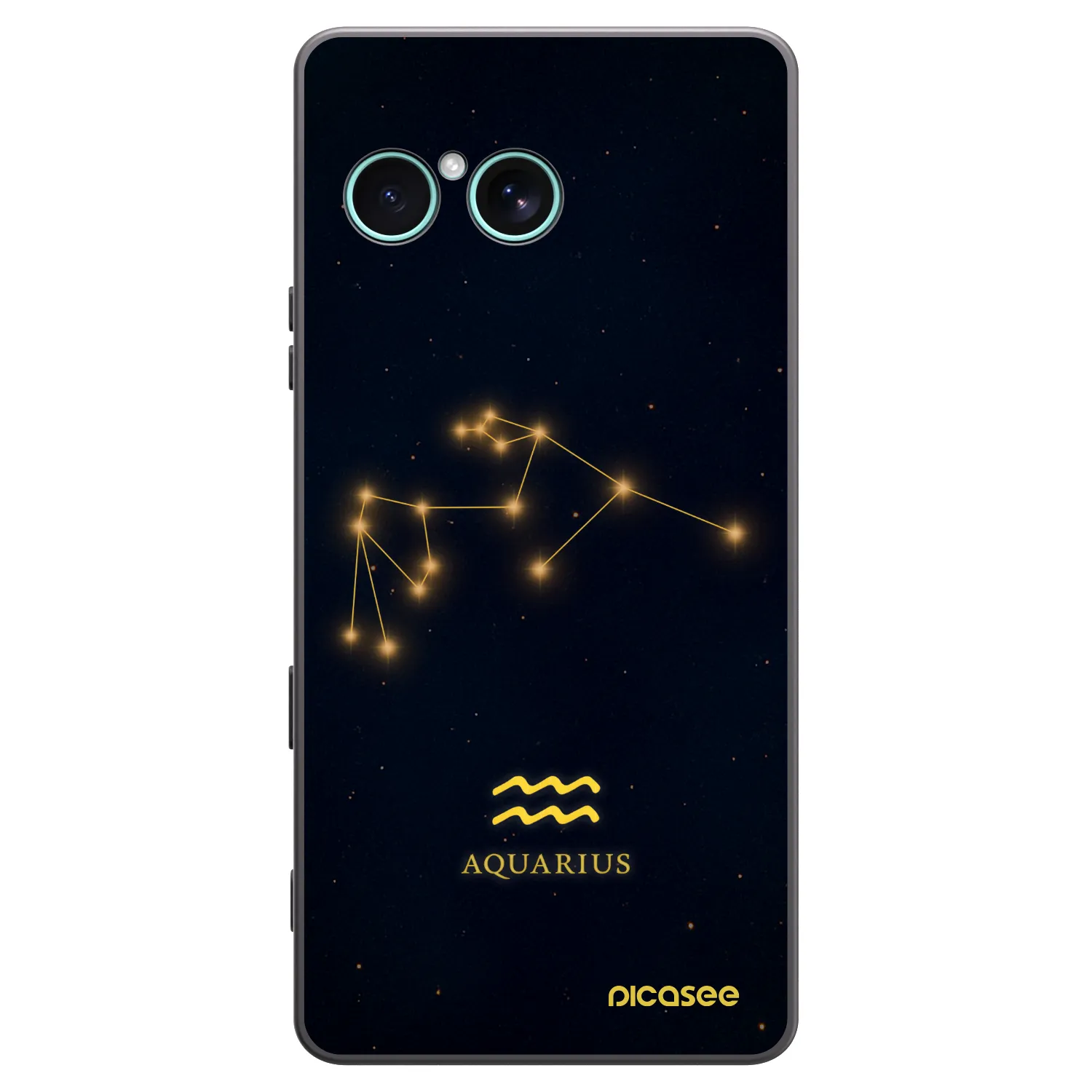 Picasee crna silikonska maskica za Sony Xperia 10 VII - AQUARIUS