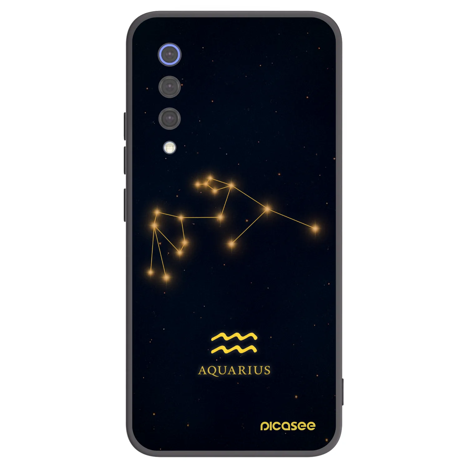 Picasee crna silikonska maskica za Xiaomi Mi 9 SE - AQUARIUS