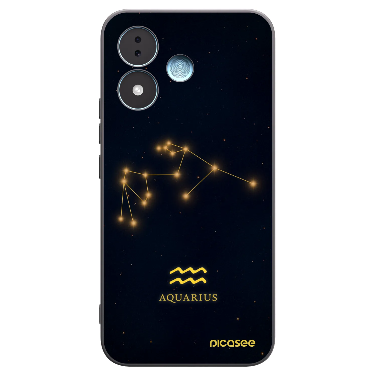 Picasee crna silikonska maskica za Xiaomi Redmi Note 17 5G - AQUARIUS