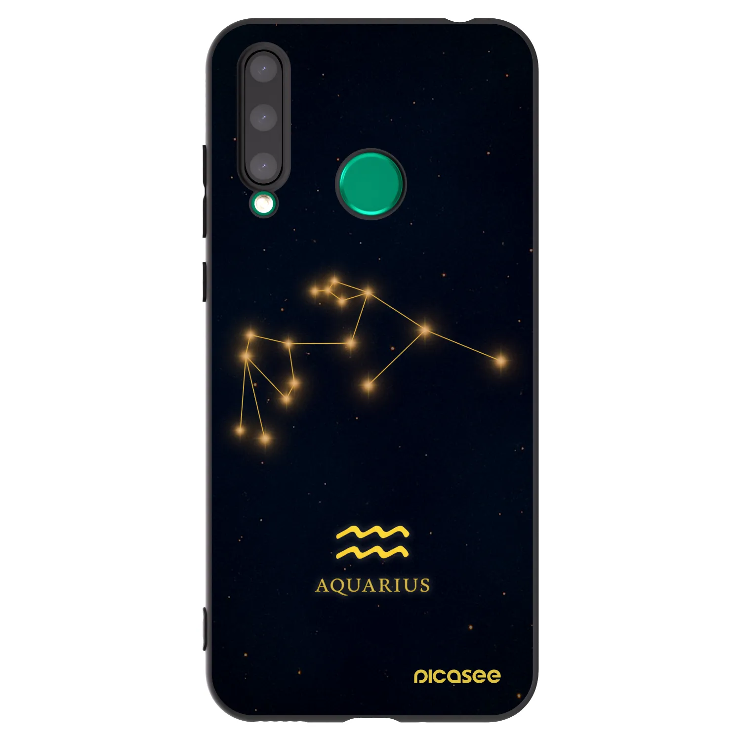 Picasee crna silikonska maskica za Honor 20 Lite - AQUARIUS