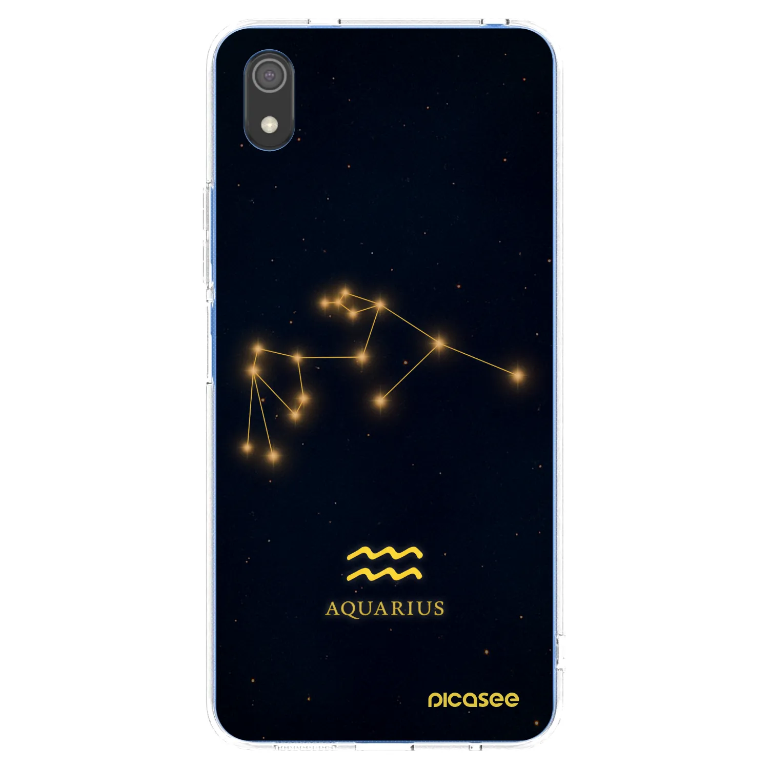 Picasee silikonska prozirna maskica za Xiaomi Redmi 7A - AQUARIUS