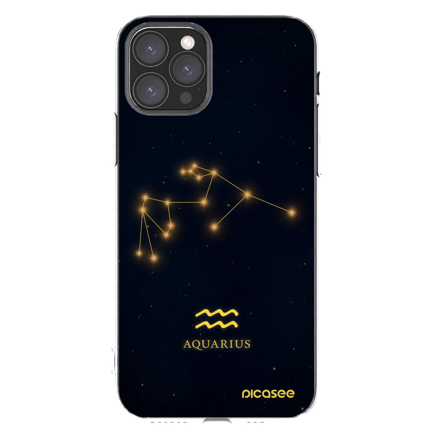 Picasee silikonska prozirna maskica za Apple iPhone 11 Pro - AQUARIUS