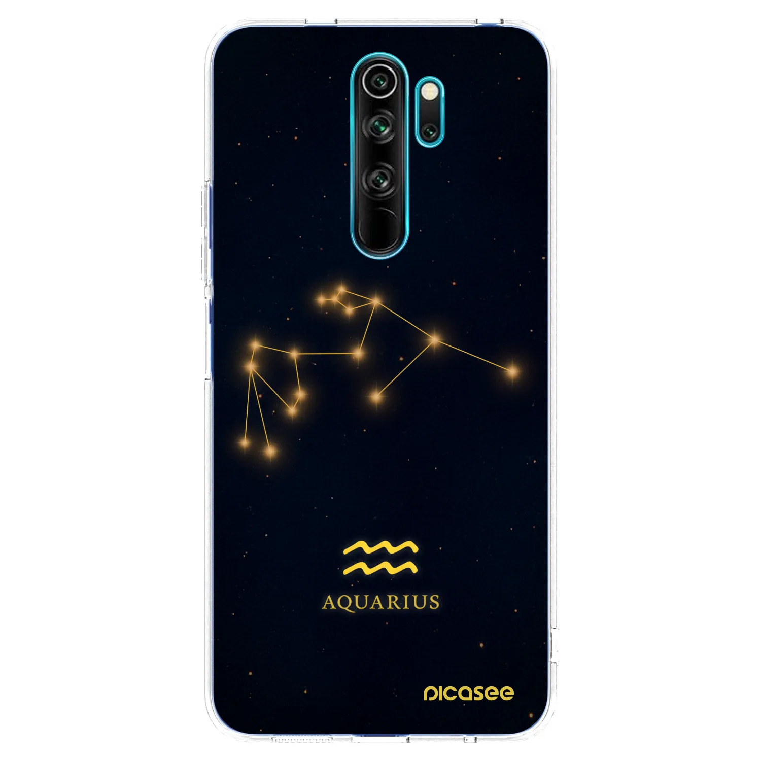 Picasee silikonska prozirna maskica za Xiaomi Redmi Note 8 Pro - AQUARIUS