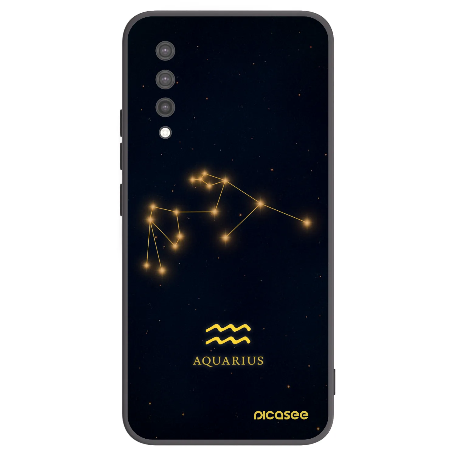 Picasee crna silikonska maskica za Xiaomi Mi 9 Lite - AQUARIUS