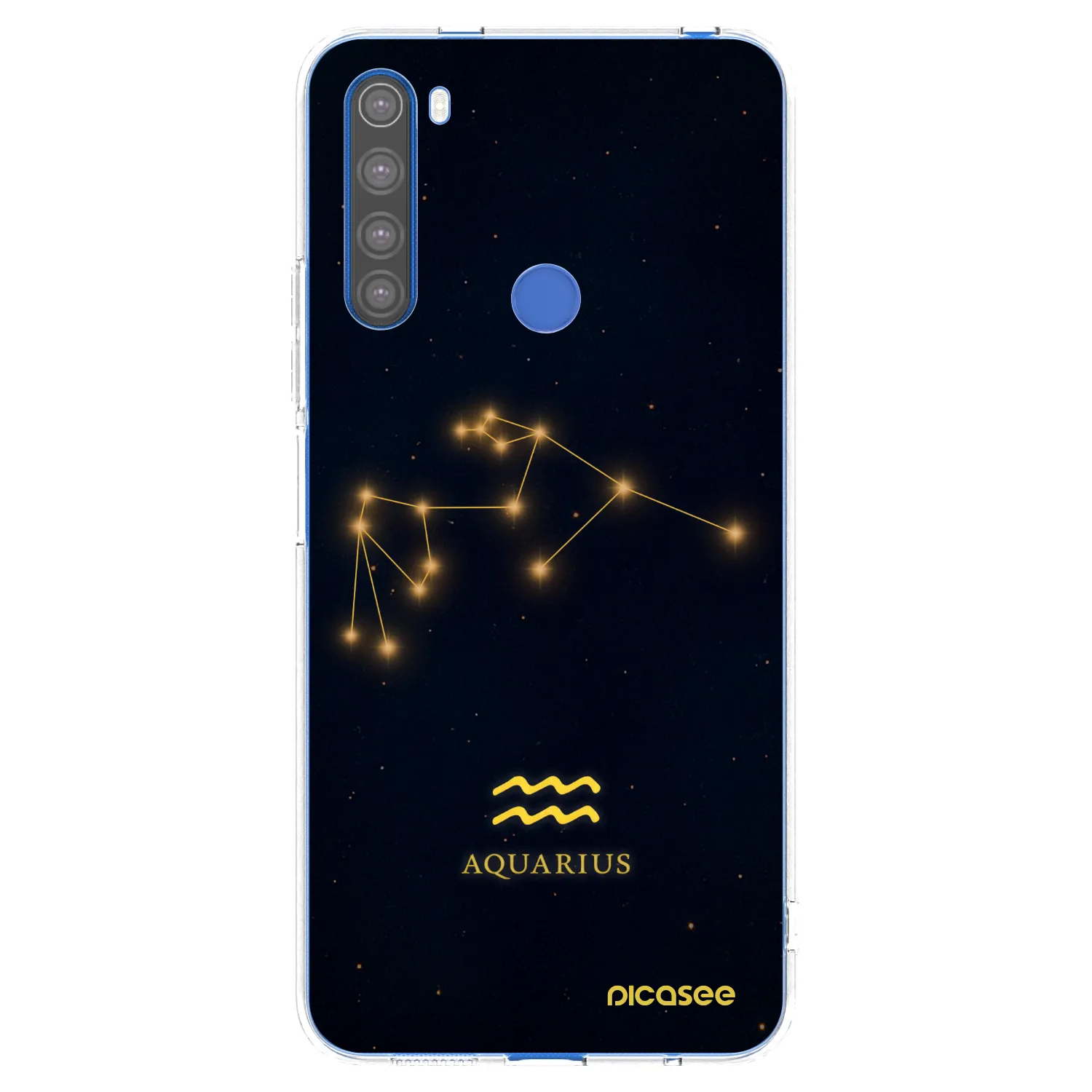 Picasee silikonska prozirna maskica za Xiaomi Redmi Note 8T - AQUARIUS