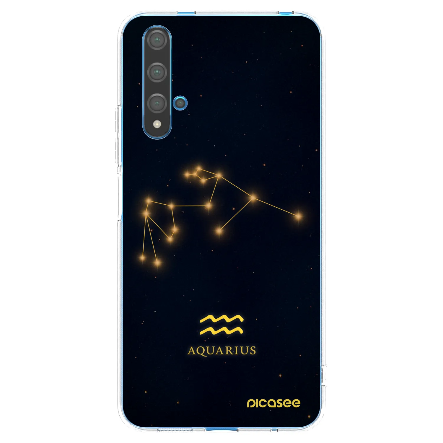 Picasee silikonska prozirna maskica za Huawei Nova 5T - AQUARIUS