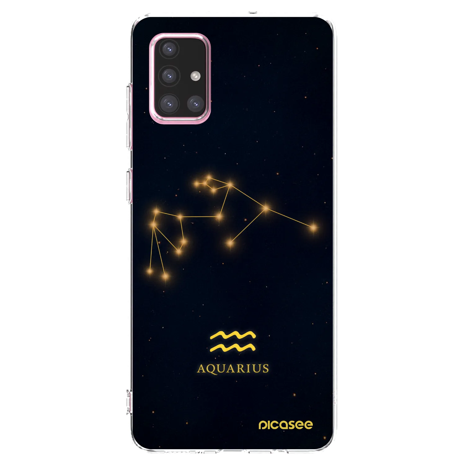 Picasee silikonska prozirna maskica za Samsung Galaxy A71 A715F - AQUARIUS