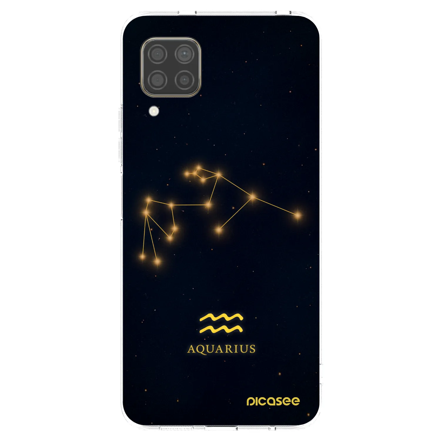 Picasee silikonska prozirna maskica za Huawei P40 Lite - AQUARIUS