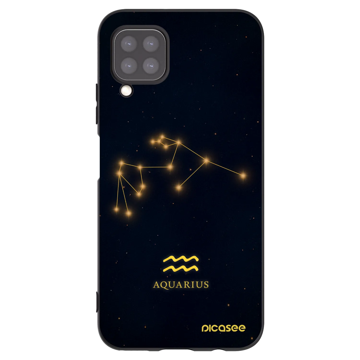 Picasee crna silikonska maskica za Huawei P40 Lite - AQUARIUS