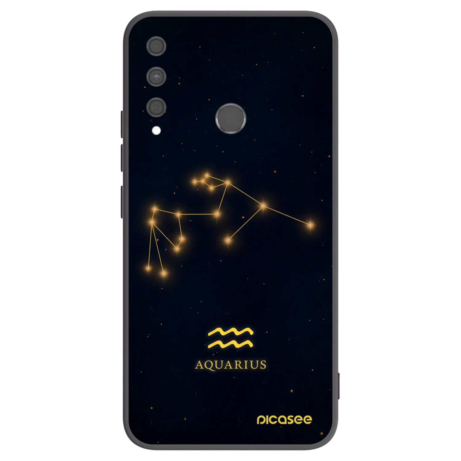 Picasee crna silikonska maskica za Huawei P40 Lite E - AQUARIUS