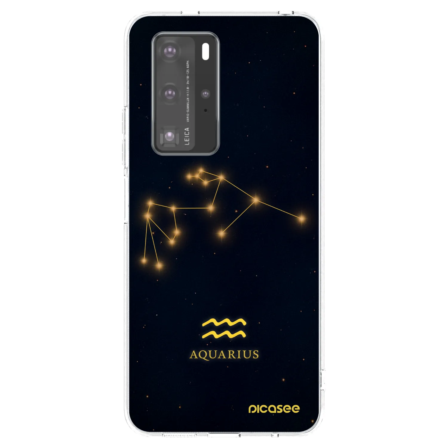 Picasee silikonska prozirna maskica za Huawei P40 Pro - AQUARIUS