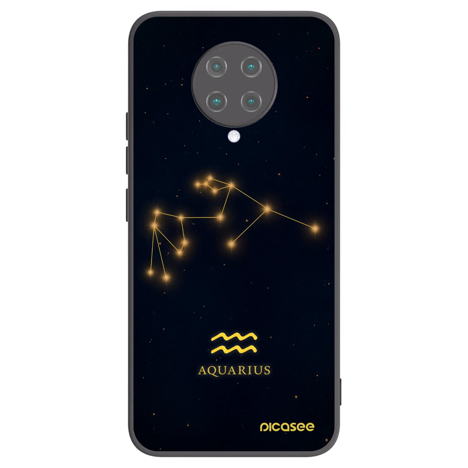 Picasee crna silikonska maskica za Xiaomi Poco F2 Pro - AQUARIUS