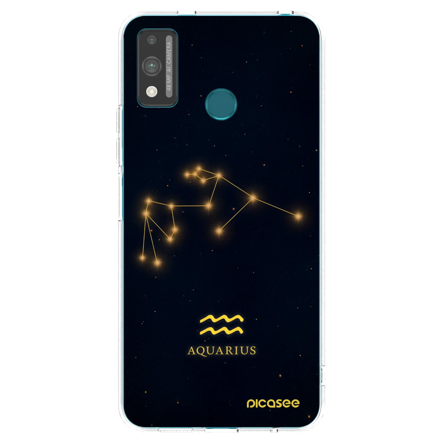 Picasee silikonska prozirna maskica za Honor 9X Lite - AQUARIUS
