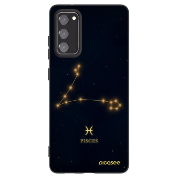 Picasee crna silikonska maskica za Samsung Galaxy S20 FE - PISCES
