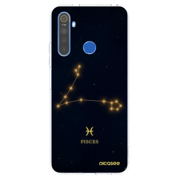 Picasee silikonska prozirna maskica za Realme 5 - PISCES