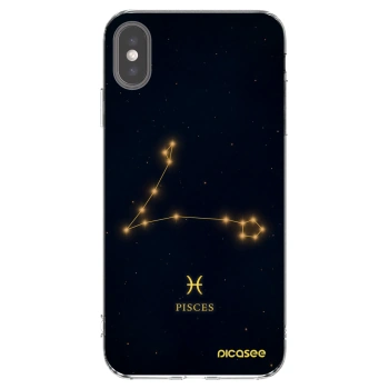 Picasee silikonska prozirna maskica za Apple iPhone XS Max - PISCES