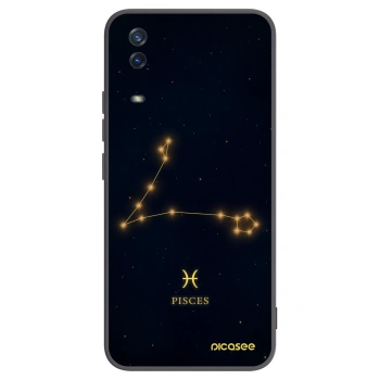 Picasee crna silikonska maskica za Vivo Y11s - PISCES