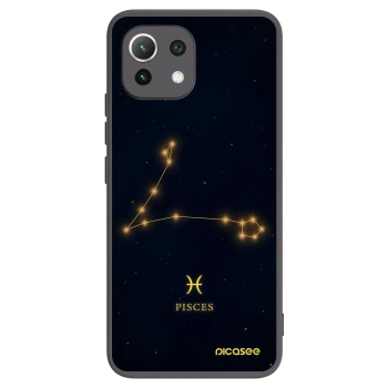 Picasee crna silikonska maskica za Xiaomi 11 Lite 5G NE - PISCES