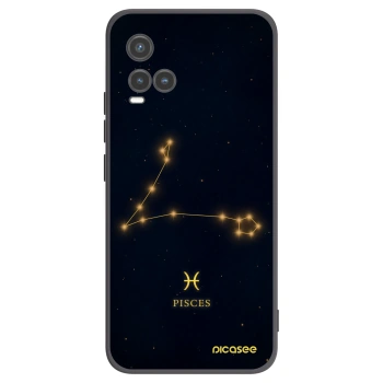 Picasee crna silikonska maskica za Vivo Y33s - PISCES