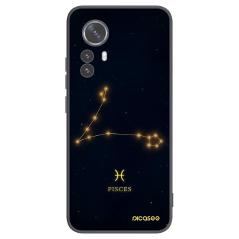 Picasee crna silikonska maskica za Xiaomi 12 Pro - PISCES