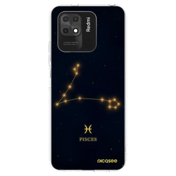 Picasee silikonska prozirna maskica za Xiaomi Redmi 10C - PISCES