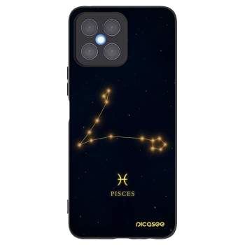 Picasee crna silikonska maskica za Honor X8 4G - PISCES