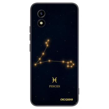Picasee crna silikonska maskica za Vivo Y01 - PISCES