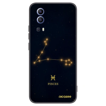 Picasee crna silikonska maskica za Vivo Y52 5G - PISCES