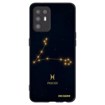 Picasee crna silikonska maskica za OPPO A94 5G - PISCES