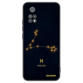 Picasee crna silikonska maskica za Xiaomi Poco M4 Pro - PISCES