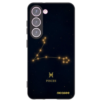 Picasee crna silikonska maskica za Samsung Galaxy S23 5G - PISCES