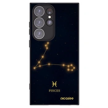 Picasee crna silikonska maskica za Samsung Galaxy S23 Ultra 5G - PISCES