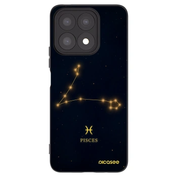 Picasee crna silikonska maskica za Honor X8a - PISCES