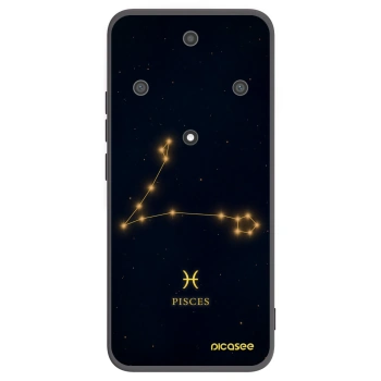Picasee crna silikonska maskica za Honor Magic5 Lite 5G - PISCES