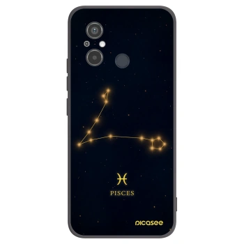 Picasee crna silikonska maskica za Xiaomi Redmi 12C - PISCES