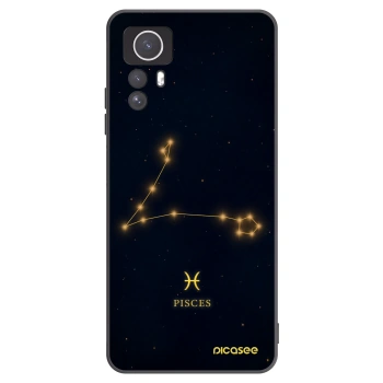 Picasee crna silikonska maskica za Xiaomi Redmi Note 12S - PISCES